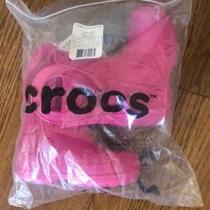Crocs pink rain boots NWT size toddler 8